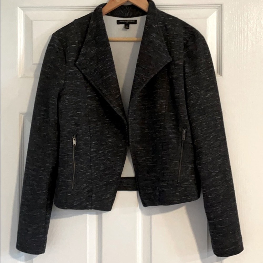 Banana Republic charcoal moto jacket
